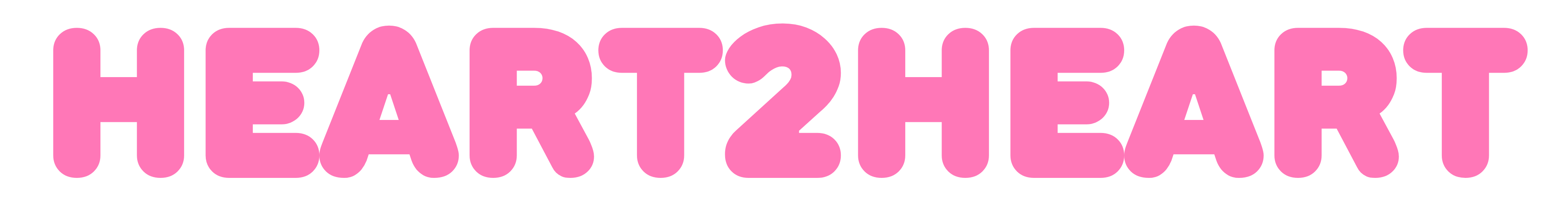 Heart2Heart logo i lyserød